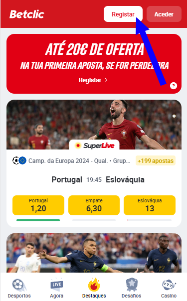 Registo Betclic