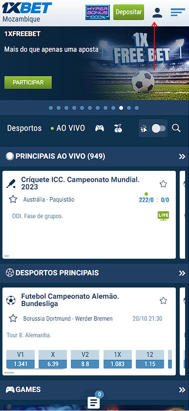 meu perfil 1xbet