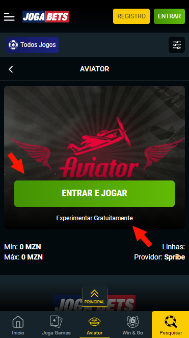 Versões do jogo Aviator Jogabets