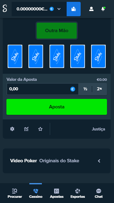 Apostas de póquer Stake