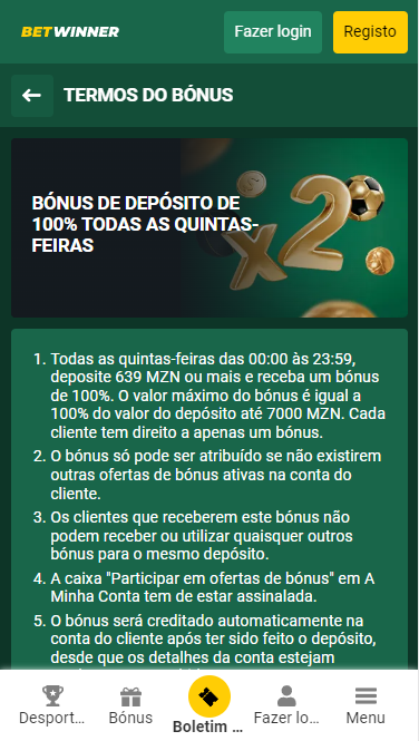 100% Bónus de Depósito Bet365