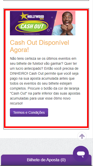 Bónus Cash Out