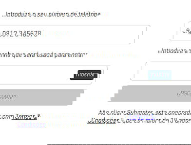 Formulário de registo