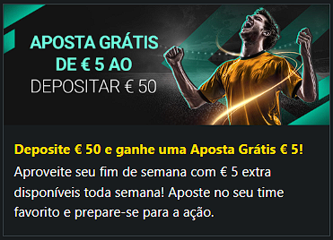 Aposta grátis semanal em 1Bet