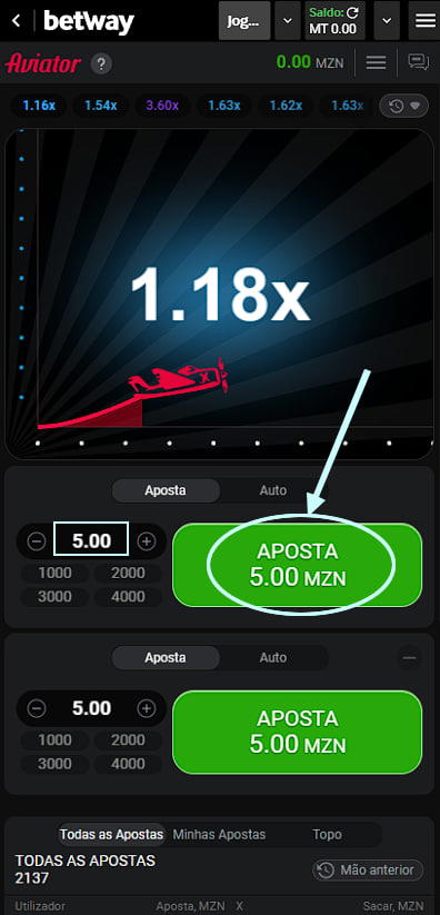 Jogo de apostas virtual