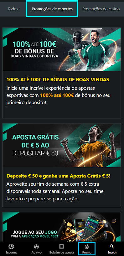 promoções e bónus em 1bet