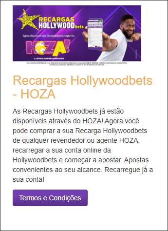 Recargas Hollywoodbets - HOZA