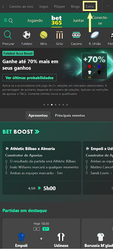 promoções e bónus na empresa de apostas Bet365