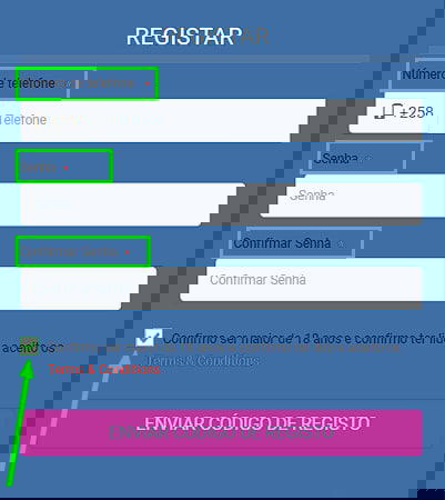 Formul谩rio de inscri莽茫o