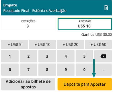 efetuar um depósito para apostar em futebol na betfair