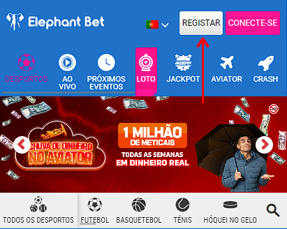 Registo Elephant Bet