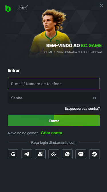 Inicie sessão na sua conta BC.Game