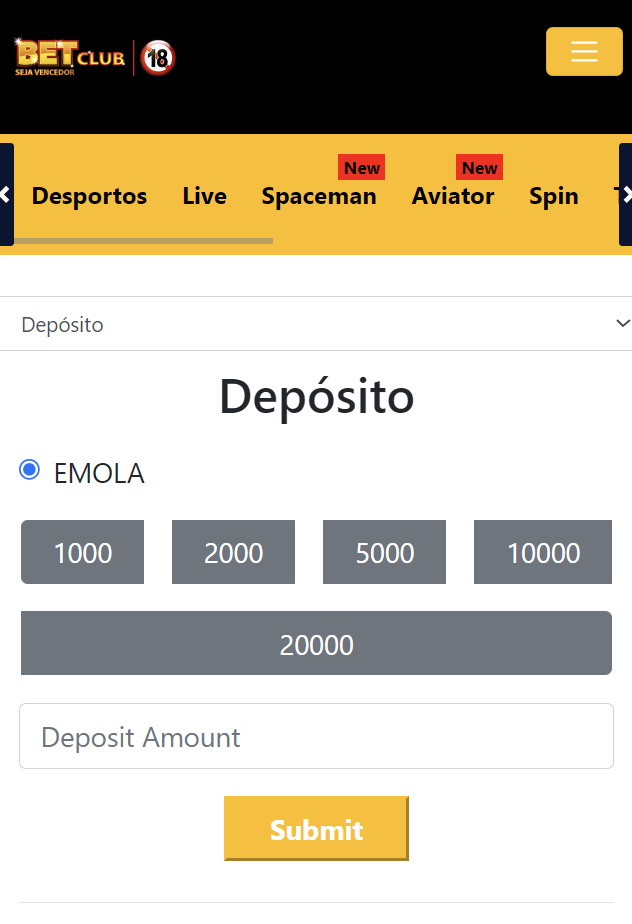 Deposito Betclub