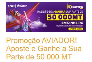 Promoção Aviator