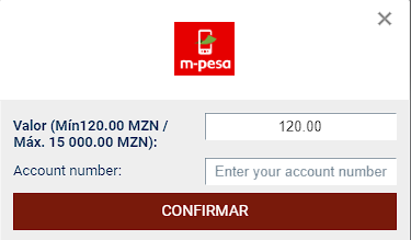 levantamento do 888starz via m-pesa