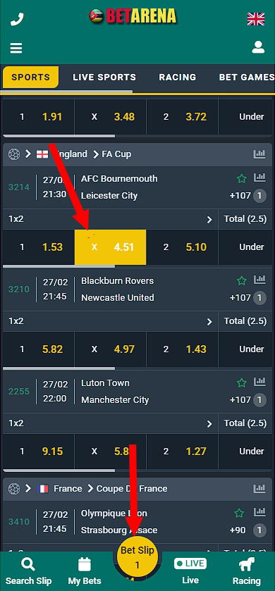 Betting BetArena