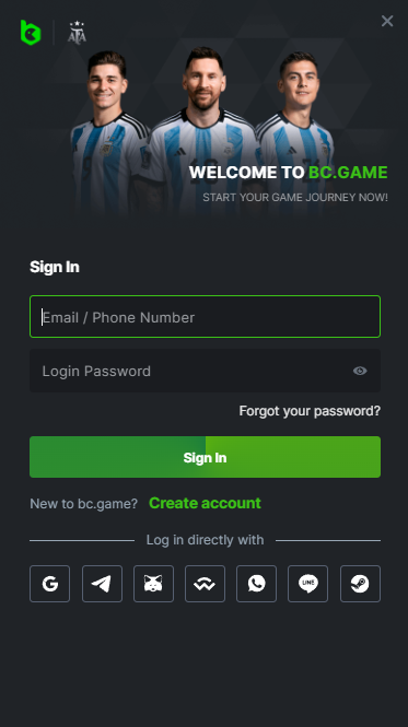 BC.Game account login