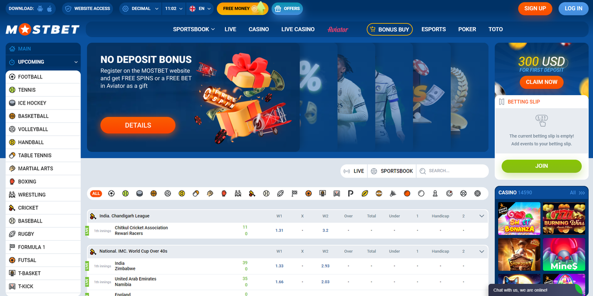 Mostbet website