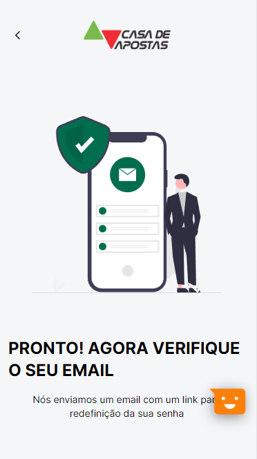 Notificação de envio de uma carta de recuperação de dados 