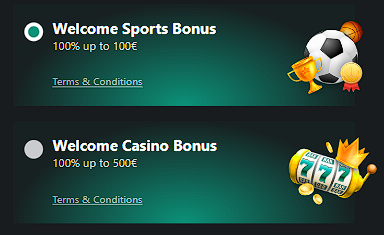 Sport welcome bonus