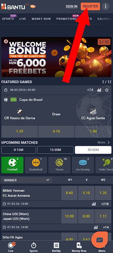 bonuses offered bantubet