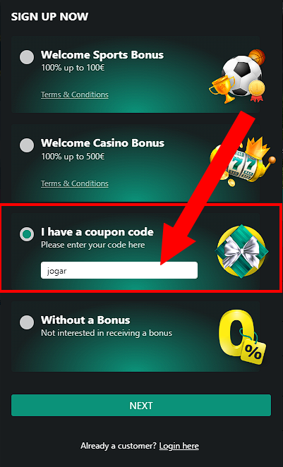 1bet mz promo code no deposit