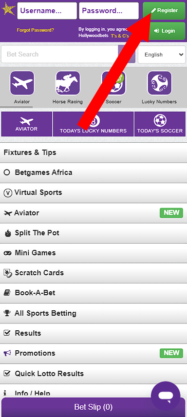 hollywoodbets registration