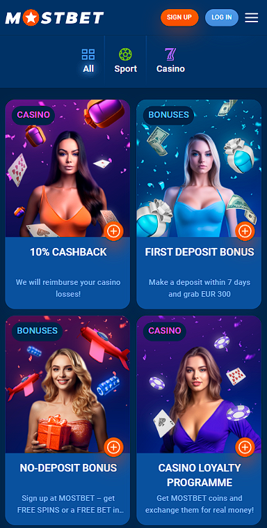 No deposit bonus mostbet