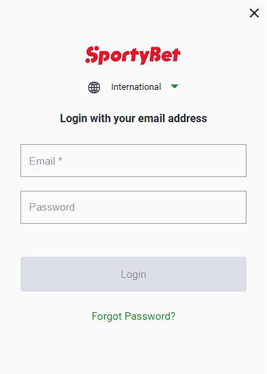 Login form