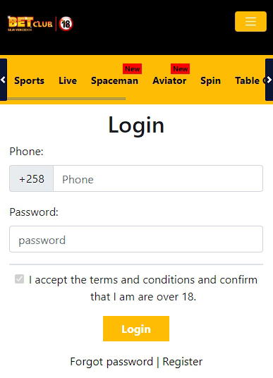 Login form