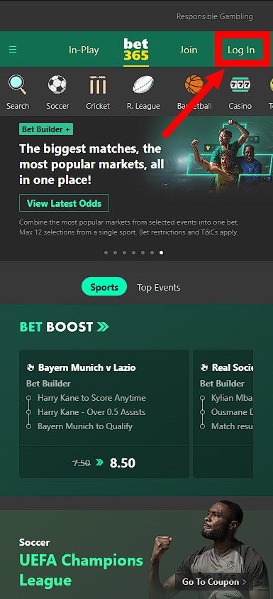 Bet365 log in