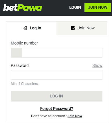 Login form