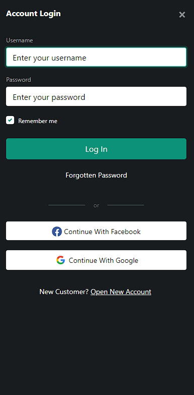 Log in form