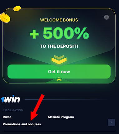 Welcome Bonus 1win