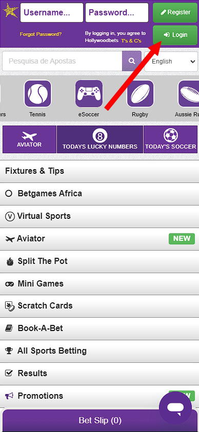 Hollywoodbets login