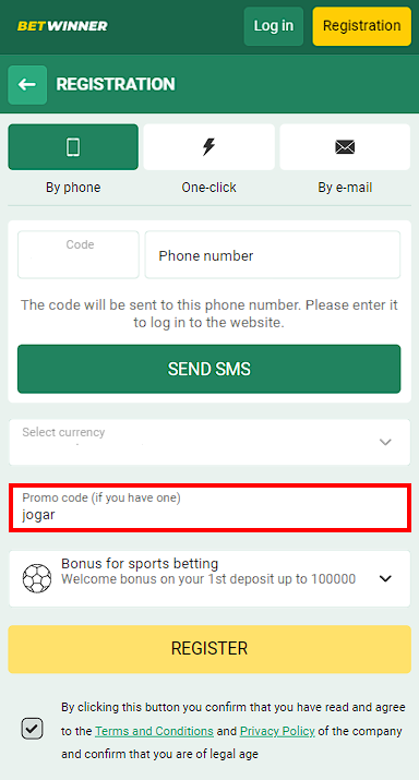 Betwinner promo code no deposit