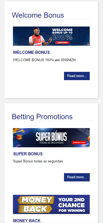 Promotions, bonuses and promo codes