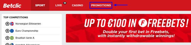 Betclic bonus code