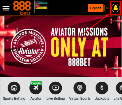 888bets website menu