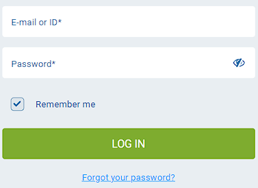 How to enter your e-mail address and password in 1xBet